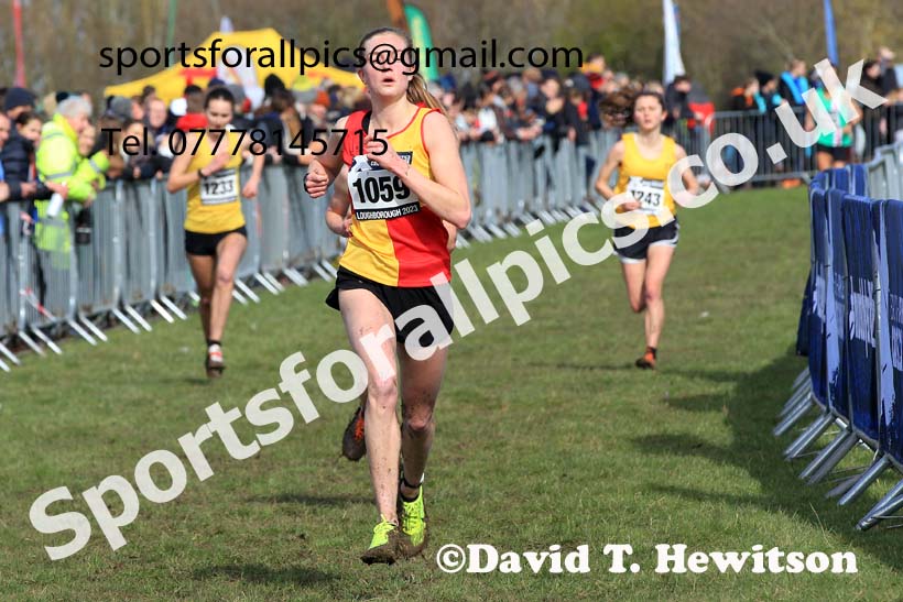 Senior Womens 2023 UK CAU Inter Counties Cross Country Champs, Prestwold Hall, Loughborough. Photo: David T. Hewitson/Sports for All Pics